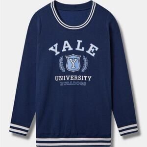 Torrid Yale Cozy Fleece Banded V-Neck Sweatshirt